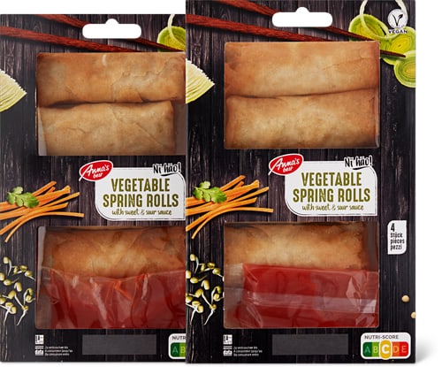 Vegetable Spring Rolls With Sweet & Sour Sauce