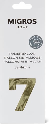 Foil balloon 7 (Art: ZAHL 7)