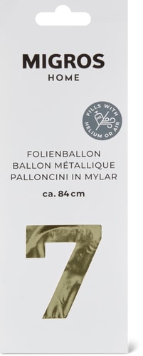 Foil Balloon Number 7 Gold (Art: ZAHL 7)