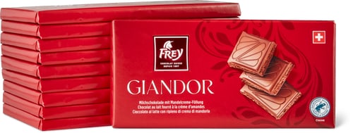 Tavolette di cioccolato Giandor Latte