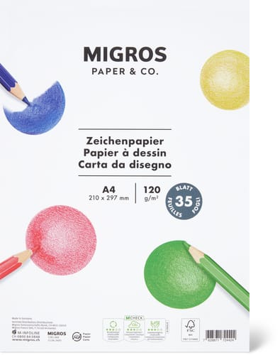 Drawing Paper A4 White, 21 x 29.7 cm