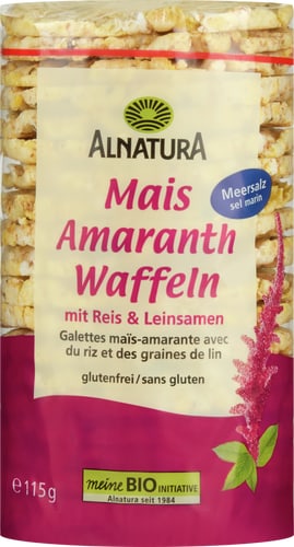 Alnatura Bio Corn Amaranth Cakes With Rice & Linseed