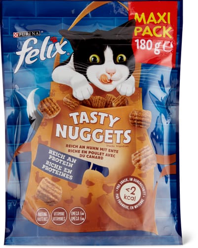 Felix Tasty Nuggets Rich in Chicken, With Duck