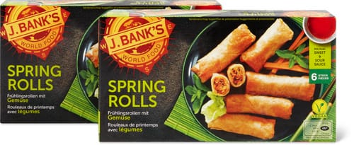 Spring Rolls With Vegetables and Sweet-and-Sour Sauce