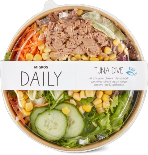 Daily Tuna Salad Bowl With Black Olives & Red Onions