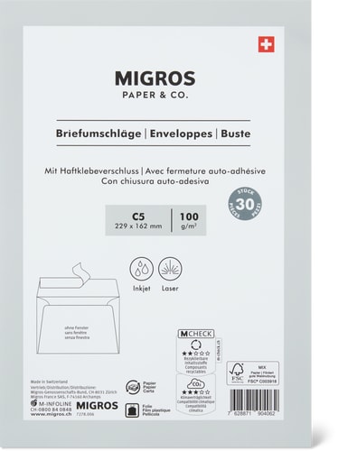 Envelopes C5, Without Window