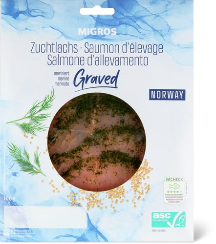 ASC Farmed Salmon Gravlax Marinated