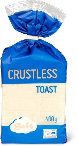 Toast senza crosta morbido