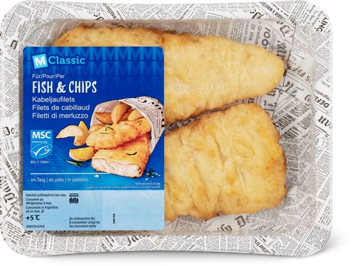 MSC Fish & Chips Kabeljau