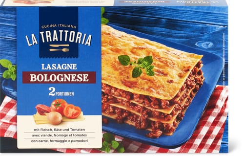 Lasagne alla bolognese Carne, formaggio e pomodoro