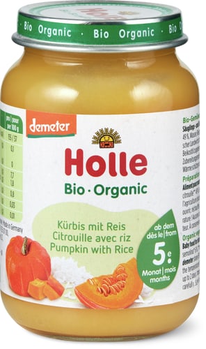 Bio Demeter Mashed Pumpkin With Rice From 4 Months
