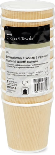Cup Corrugated Paper, 1 dl (Grösse: THERMOBECHER WELLPAPIER, 1DL)