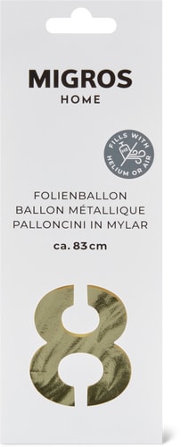 Foil balloon 8 (Art: ZAHL 8)