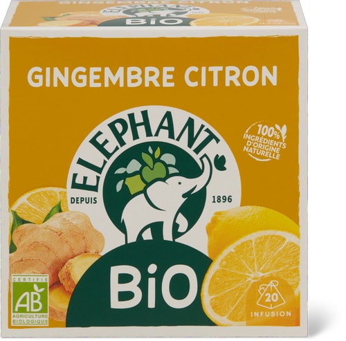 L'Elephant Bio Kräutertee Ingwer & Zitrone