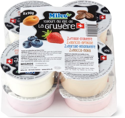 Yogourt Lait Gruyère Assorted