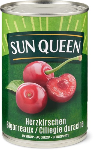 Pitted heart cherries