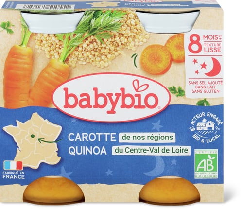babybio Bio Carrot & Quinoa Porridge From 6 Months
