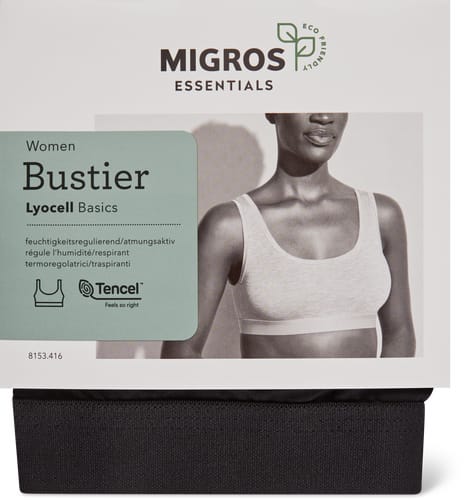 Ladies Bustier Lyocell (Farbe: black, Grösse: L)