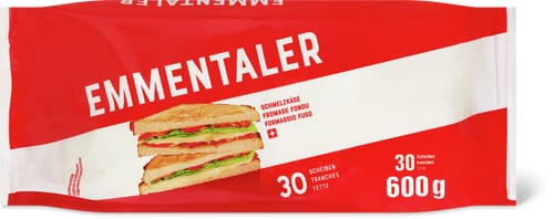 Processed cheese slices Emmentaler