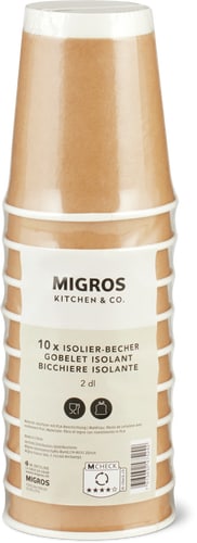 Cups Kraft Paper, 2 dl (Grösse: KAFTPAPIER BECHER)