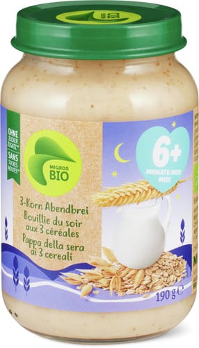 Bio 3-Grain Evening Porridge  From 6 Months
