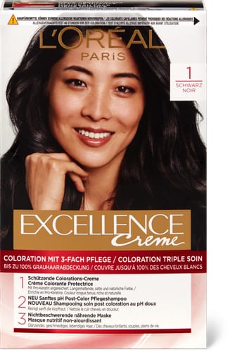 Hair Colour 1 Black, permanent