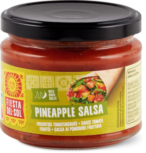 Pineapple salsa Fruity tomato sauce, mild