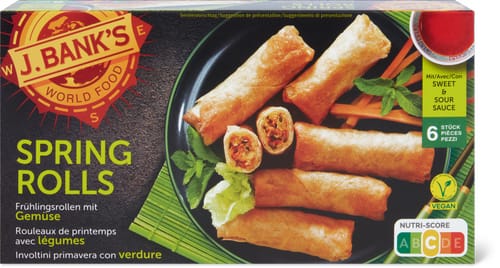 Spring Rolls With Vegetables and Sweet-and-Sour Sauce