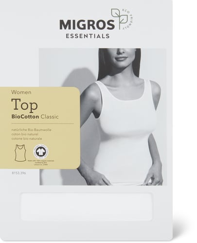 Ladies’ Top Organic Cotton Classic (Farbe: white, Grösse: L)