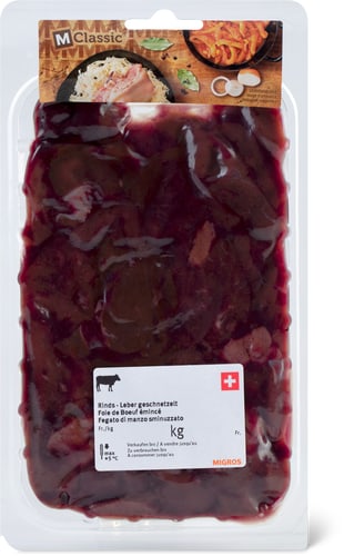 émincé de foie-boeuf