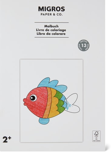 Colouring Book 2+ 13 Pictures, 19 x 27 cm