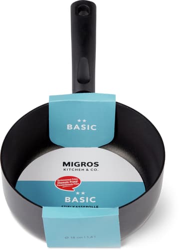 Basic Saucepan Ø18 cm, Black