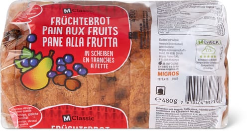 M-Classic Fruit Bread Sliced