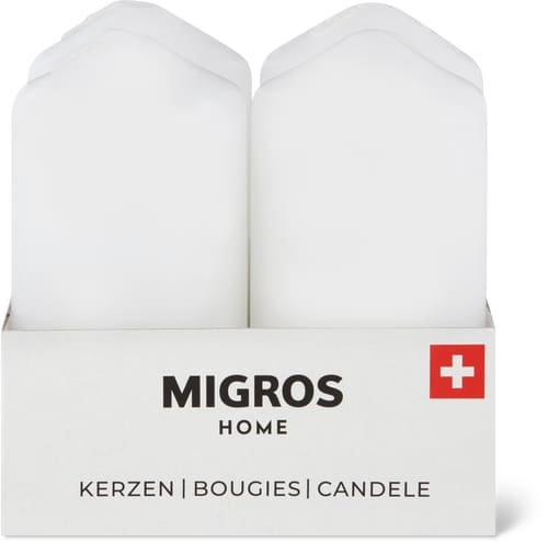 Candle White, 8 x 4 cm