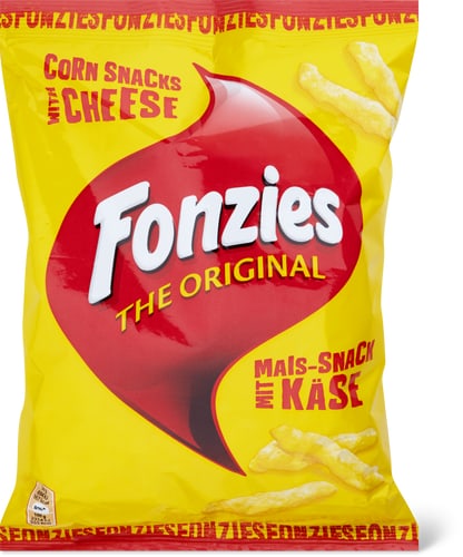Corn snack with cheese