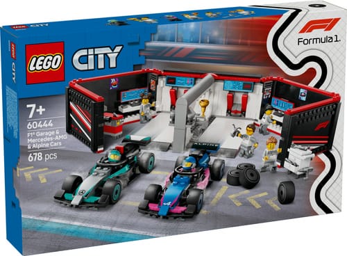 Lego City Formula 1 F1® Garage With Mercedes-AMG & Alpine Racing Cars (60444)