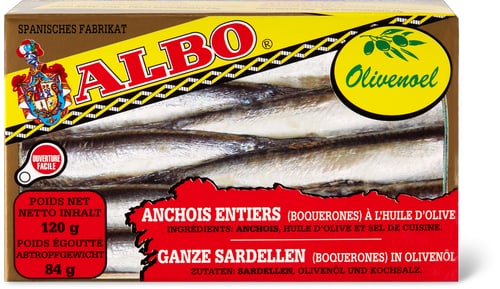 Whole Anchovies in Olive Oil