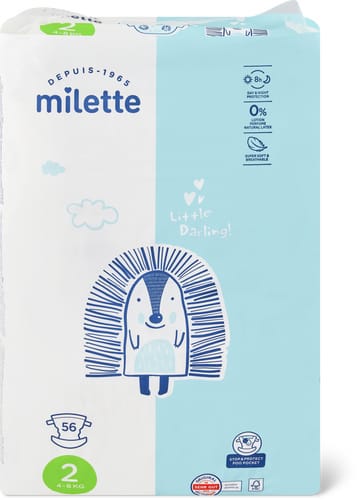 Milette Nappies Size 2, 4–8 kg