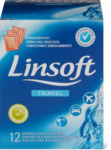 Refreshing wipes Sachets with aloe vera