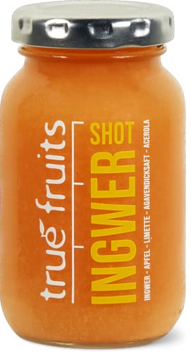 Trué fruits ingwer yellow shot
