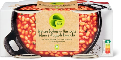 Bio White beans with tomato sauce