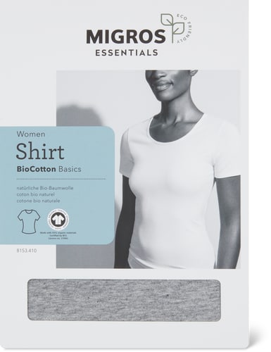 Maglia da donna Cotone biologico Basic (Colore: girgio, Taglie: M)