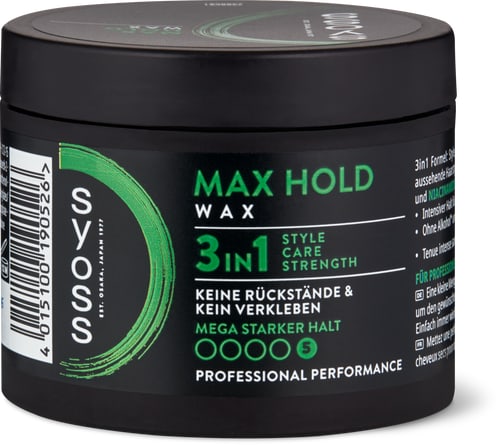 Max Hold Wax mega-strong hold