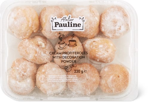 Cream Profiteroles With Cream Filling