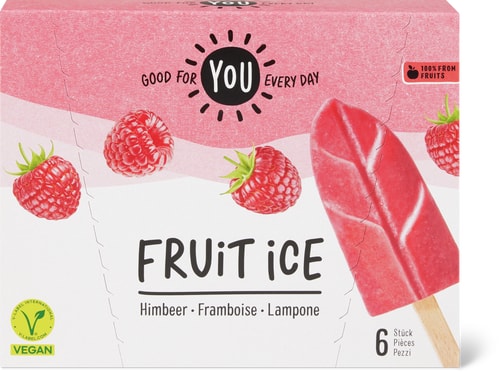 Fruit ice lollies Raspberry