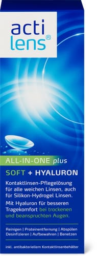 Soft Hyaluron contact lens solution