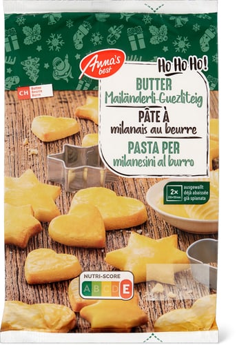 Butter Mailänderli Cookie Dough Ready-Rolled