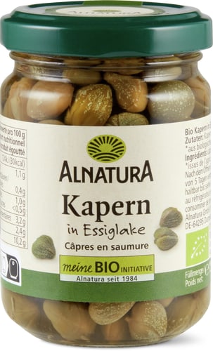 Bio Capers in Vinegar Brine