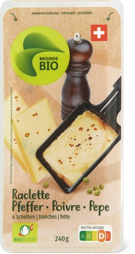 Raclette Pfeffer Scheiben