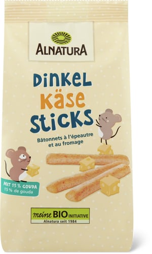 Bio Stick di formaggio e spelta a partire dai 3 anni di età